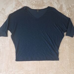 Laila Jayde Deep Blue 3/4 Sleeve Top